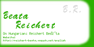 beata reichert business card